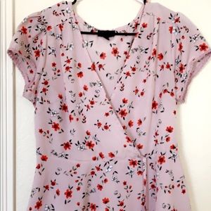 Flower print blouse